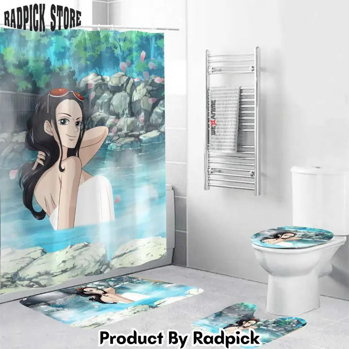 One piece girls hot spring nico robin combo bathroom set   rp0204575